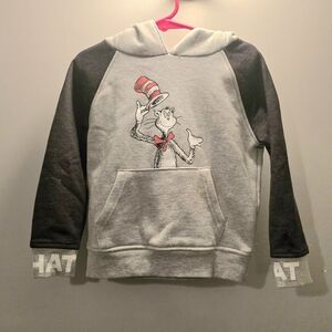 Dr. Suess Cat in the Hat Hoodie Sweatshirt with ears 4T